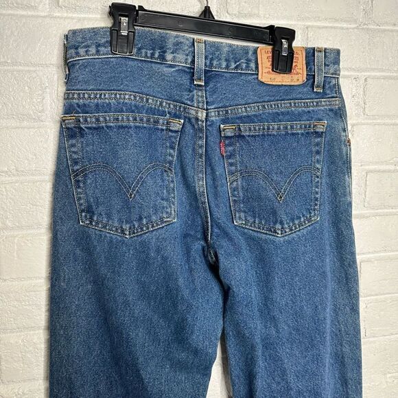 Levis 550 Relaxed Fit Straight Jeans Size 10 Husky 30x26 - Picture 4 of 8